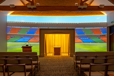 Football Stadium Projection Image